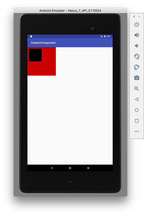 Rectangle drawn using Pixel Density Canvas wrapper class in Android