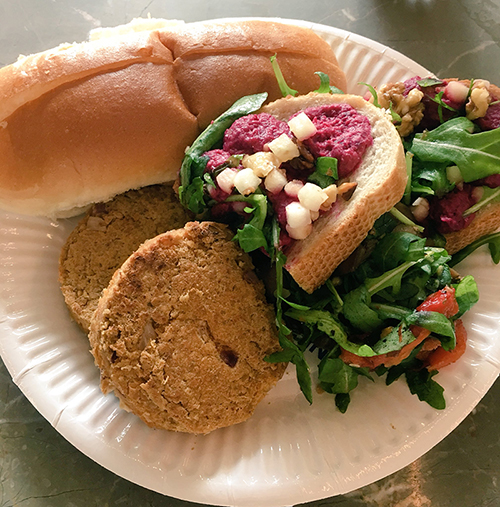 Vegetarian/vegan lunch at Joy of Code 2017